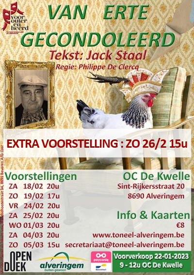 2023 affiche small extra voorstelling
